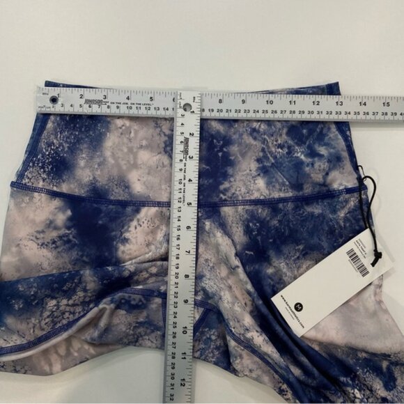 Blue White Tie Dye High Rise Leggings Athletic Yoga Pants Stretch NWT medium - Picture 12 of 14
